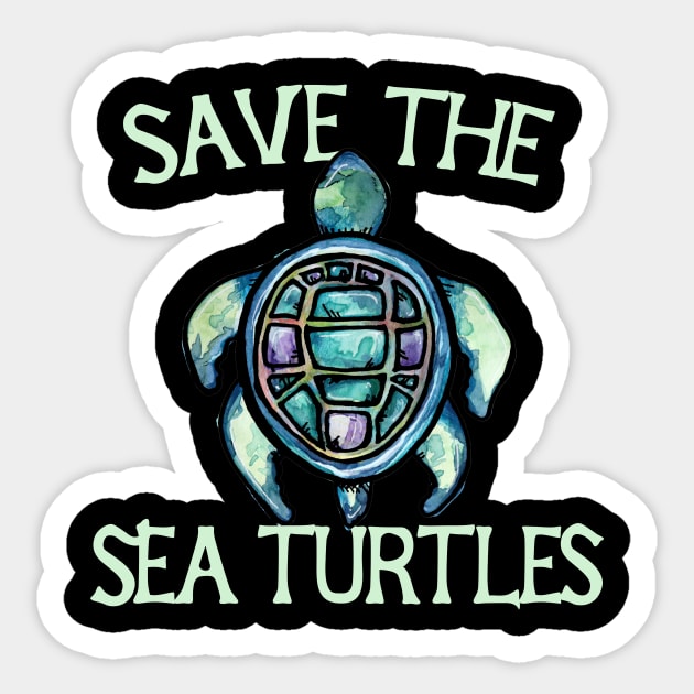 Save the Sea Turtles Sticker by bubbsnugg